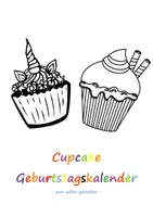 Vorschau - Mal- und Bastelvorlagen - Geburtstagskalender Cupcakes für den Klassenraum - Deckblatt