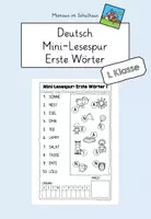 Vorschau - Arbeitsblätter - Mini Lesespur: Erste Wörter 1 - Deckblatt