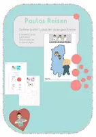 Vorschau - Arbeitsblätter - Paulas Reisen - Kreisland - Gebärdensprache - Deckblatt