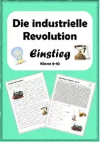 Vorschau - Arbeitsblätter - Dampfmaschine und co. - Ein Einstieg in die industrielle Revolution - Deckblatt