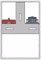 Vorschau - Präsentationen/Tafelbilder - In town: Flashcards prepositions & directions (4. Klasse, Playway) - Seite 3