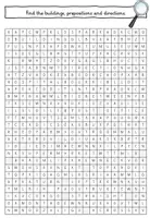 Vorschau - Arbeitsblätter - In town: Word search / Suchsel (4. Klasse, Playway) - Seite 1