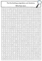 Vorschau - Arbeitsblätter - In town: Word search / Suchsel (4. Klasse, Playway) - Seite 2