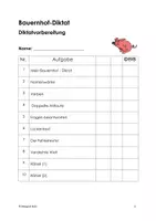 Vorschau - Arbeitsblätter - Bauernhof-Diktat - Seite 1