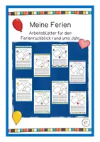 Vorschau - Arbeitsblätter - Meine Ferien rund ums Jahr - Deckblatt