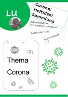Vorschau - Arbeitsblätter - Corona, Coronavirus: Materialsammlung, Themenheft - Deckblatt