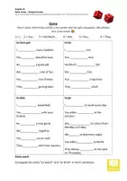 Vorschau - Spiele - Englisch A1 - Würfelspiel Basic Verbs- Simple Present - Deckblatt