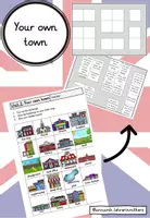 Vorschau - Arbeitsblätter - In town: Create your own town (4. Klasse, Playway) - Deckblatt
