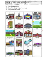 Vorschau - Arbeitsblätter - In town: Create your own town (4. Klasse, Playway) - Seite 1