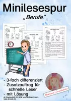 Aperçu - Feuilles d'exercices - Mini-Lesespur: Berufe - Page de couverture
