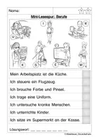Aperçu - Feuilles d'exercices - Mini-Lesespur: Berufe - Page 2