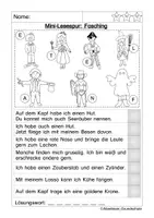 Aperçu - Feuilles d'exercices - Mini-Lesespur: Fasching - Page 3