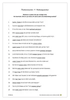 Vorschau - Arbeitsblätter - Positionsverben und Richtungsverben (mit Lösung) - Deckblatt