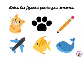 Vista previa - Tarjetas / Manipulativos - TARJETAS PARA TRABAJAR LA SIMETRÍA - página 2