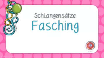 Vorschau - Interaktives Material - Materialpaket - interaktive Schlangensätze Fasching - Seite 1