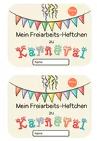 Vorschau - Arbeitsblätter - Freiarbeits-Heftchen Karneval (Klasse 1) - Seite 1