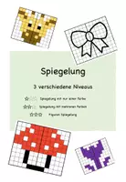 Vorschau - Arbeitsblätter - Spiegelung 3 verschiedene Niveaus - Deckblatt