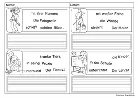 Vorschau - Arbeitsblätter - Berufe Schüttelsätze - Seite 2