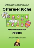 Vorschau - Präsentationen/Tafelbilder - Interaktive Rechenspur Ostereiersuche ZR1000 - Deckblatt