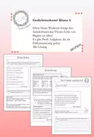 Vorschau - Arbeitsblätter - Gedichtwerkstatt Klasse 6 - Mit Lösungen - Deckblatt