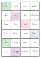 Vorschau - Spiele - Spiel zu den irregular verbs - Deckblatt