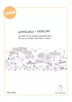 Vorschau - Mal- und Bastelvorlagen - Wimmelbild - Frühling - Seite 1