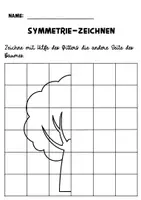 Vorschau - Arbeitsblätter - Symmetrie Spiegelbilder Frühling - Seite 2