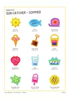 Vorschau - Mal- und Bastelvorlagen - Sun Catcher - Sommer - Seite 3