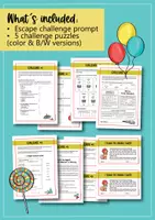Aperçu - Feuilles d'exercices - Carnival Escape Room; Stations (English) - Page 3