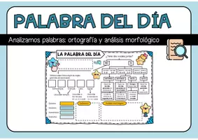 Vista previa - Tarjetas / Manipulativos - La palabra del día - página 1