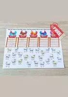 Vorschau - Arbeitsblätter - Chicks reading - Deckblatt