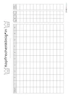 Vorschau - Arbeitsblätter - Mathe: Kopfrechnen - Tabelle Kopfrechenkönig*in - Seite 1