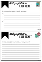 Vorschau - Arbeitsblätter - Exit tickets - For any lesson / topic - Seite 2