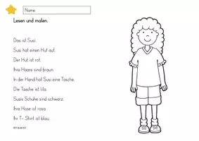 Vorschau - Arbeitsblätter - Lese- Mal Blätter Kinder differenziert - Seite 2