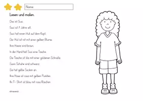 Vorschau - Arbeitsblätter - Lese- Mal Blätter Kinder differenziert - Seite 3