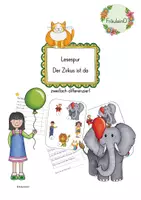 Vorschau - Arbeitsblätter - Lesespur Zirkus 2 fach differenziert - Deckblatt