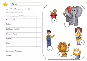 Vorschau - Arbeitsblätter - Lesespur Zirkus 2 fach differenziert - Seite 3