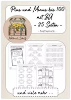 Vorschau - Arbeitsblätter - Paket: Plus und Minus bis 100 mit ZÜ (einstellig) - Seite 1