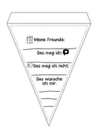 Vorschau - Mal- und Bastelvorlagen - Steckbrief-Girlande zum Kennenlernen - Aufhängen in der Klasse - Seite 3