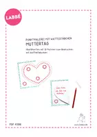Vorschau - Mal- und Bastelvorlagen - Punktmalerei mit Wattestäbchen - Muttertag - Seite 1