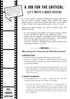 Vorschau - Merkblätter - Working with films: Writing a review + Redemittel - Seite 1
