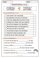Vorschau - Arbeitsblätter - Conditional Typ 1 & 2 Worksheets - Seite 1