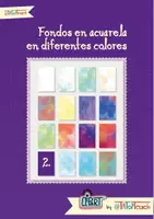 Vista previa - Elementos para la creación de materiales - Clipatrs • Fondos en Formato DIN A 4 • en acuarela en diferentes colores pastel - Portada