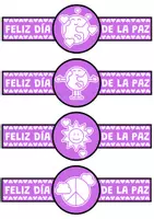 Vista previa - Juegos / Gamificación - Pulseras del día de la paz, colorear - página 1