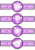 Vista previa - Juegos / Gamificación - Pulseras del día de la paz, colorear - página 2