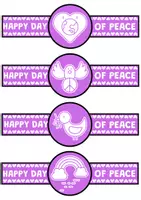 Vista previa - Juegos / Gamificación - Pulseras del día de la paz, colorear - página 3