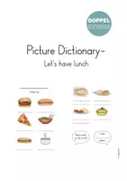 Vorschau - Arbeitsblätter - "Let's have lunch": Picture Dictionary & Bild- und Wortkarten - Seite 1