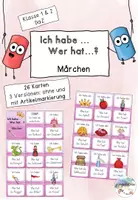 Vorschau - Spiele - Ich habe... Wer hat...? Lesespiel Märchen (DaZ) - Deckblatt