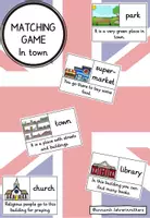Vorschau - Spiele - In town: Matching game (4. Klasse, Playway) - Deckblatt
