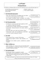 Vorschau - Merkblätter - Leitfaden zum Erstellen einer Präsentation - Deckblatt
